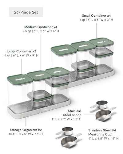 26 Piece Ultimate Airtight Glass Food Storage Containers with Lids