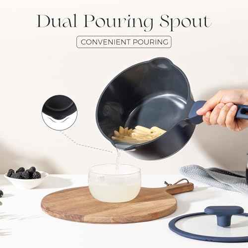 Ceramic Nonstick Saucepan with Lid