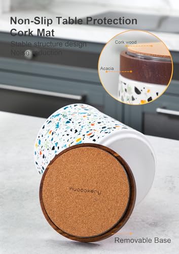 Ceramic Rotating Kitchen Utensil Holder for Countertop