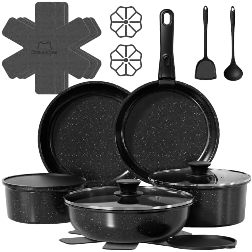 18 Pcs Pots and Pans Set Non Stick