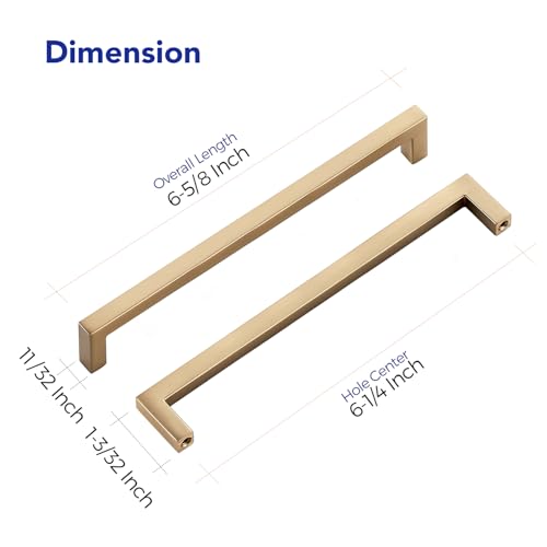 Champagne Bronze Cabinet Handles Cabinet Pulls 6 (20 Count)