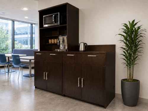 Microwave Hutch Cabinet with 2
