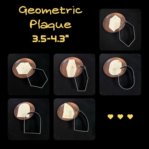 6 Pcs Geometric Plaque Cookie Cutter Set