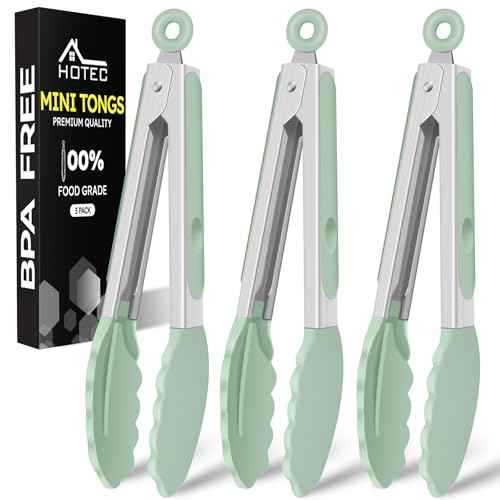 Mini Silicone Kitchen Tongs for Cooking