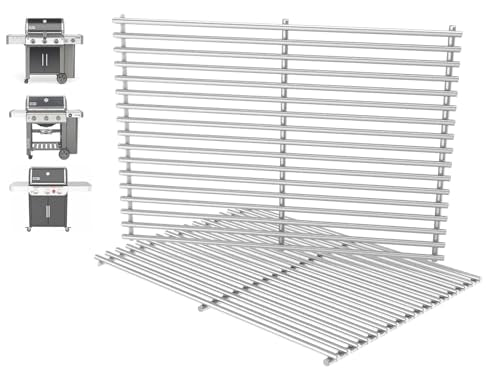 66802 Genesis II GS4 Grill Grates for Weber 3 Burner Genesis 2 GS4 Grill Parts Replacement Weber Genesis II