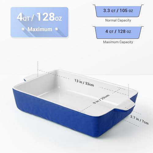 4 QT Baking Dish Deep Nonstick Dish Oven Safe