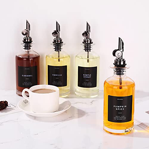 Oil and Vinegar Dispenser with Metal Pour Spout (2 Count)