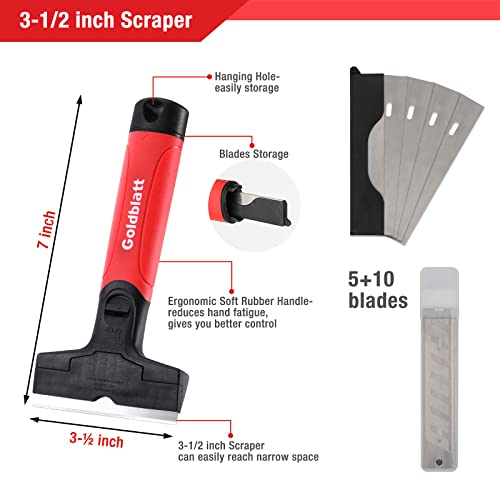 2 Pieces Glass Scraper Set with 20pcs Blades