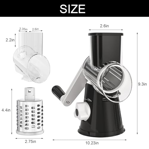 Rotary Cheese Grater Hand Crank Cheese Shredder