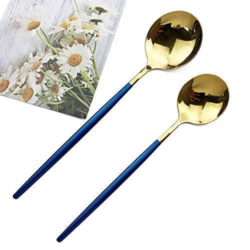Blue Gold Silverware Set (4 Count)