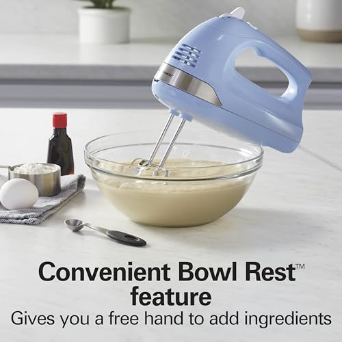 6 Speed Electric Hand Mixer With Easy Clean Beaters (7 Count)