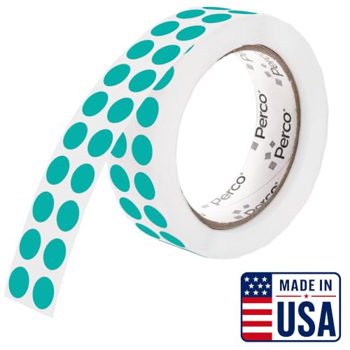 Teal Round Circle Dot Sticker 1