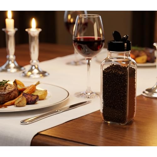 Glass Spice Jars with Shaker Lids (3 Count)