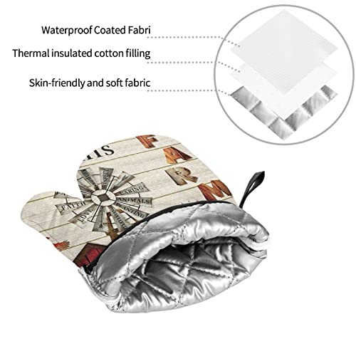 Oven Mitts and Pot Holders Sets of 4 (4 Count)