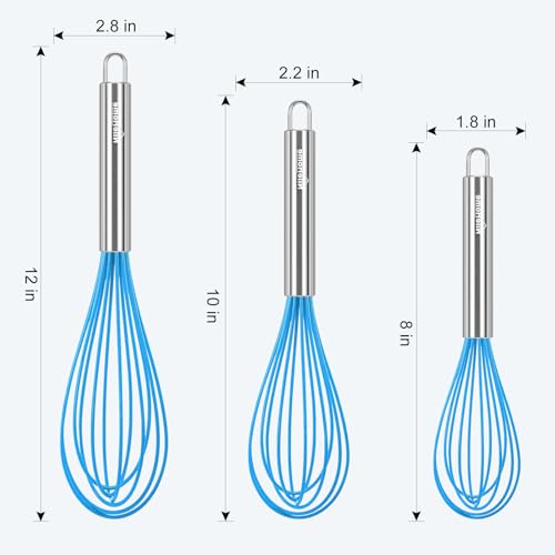 3 Pack Stainless Steel Whisk Set (3 Count)