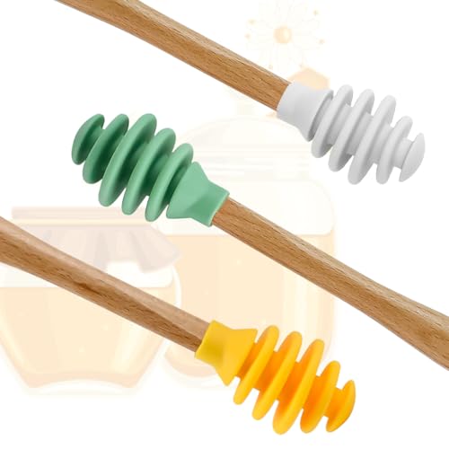 3 Pack Silicone Honey Dipper Sticks