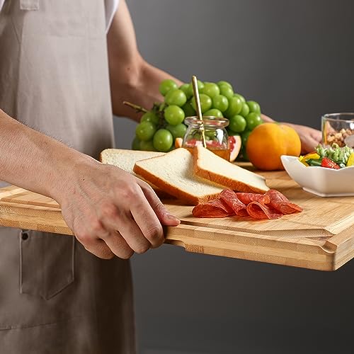 30 x 20 Extra Large Bamboo Cutting Board for Kitchen