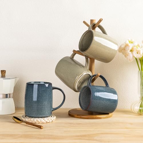 Large Coffee Mugs Set of 4 (4 Count)