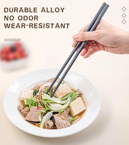 10 Pairs Fiberglass Chopsticks Reusable Set (10 Count)