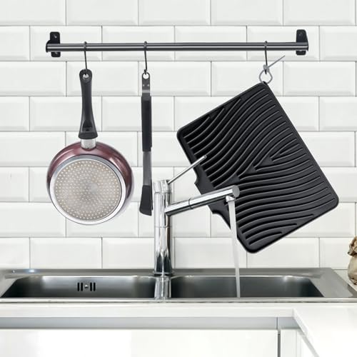 Silicone Dish Drying Mat for Kitchen Counter (2 Count)