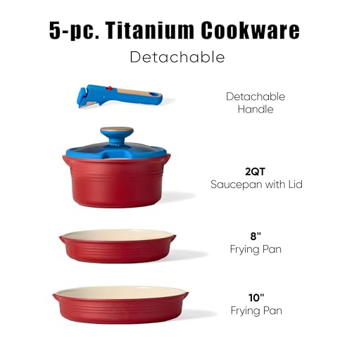 5Pcs Titanium Cookware Set