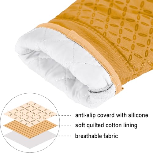 Oven Mitts and Pot Holders 6pcs Set (6 Count)
