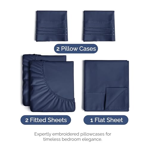 Split King Size 5 Piece Sheet Set