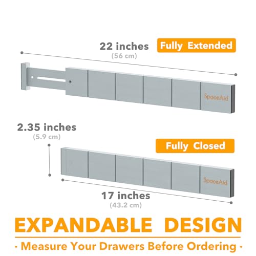 Bamboo Drawer Dividers with Inserts and Labels