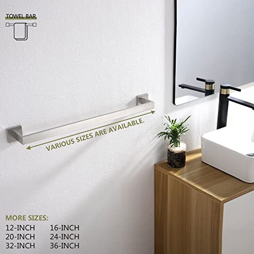 24 Inch Single Towel Bar (2 Count)