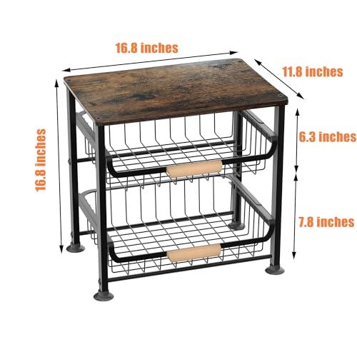 3 layer Kitchen Fruit Storage Basket Snack Rack