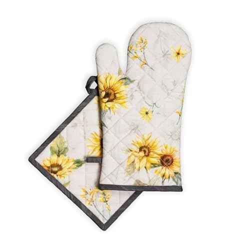 100% Cotton Oven Mitt & Pot Holder Set (2 Count)