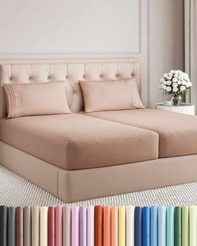 Split King Size 5 Piece Sheet Set