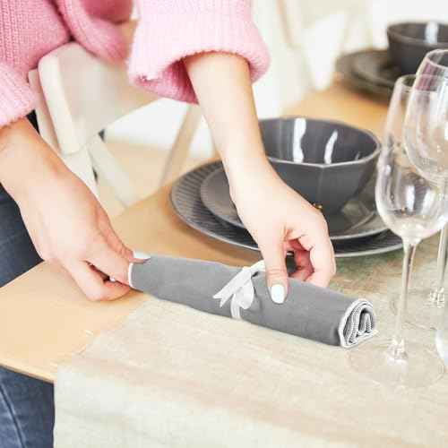 12 Pcs Anti Tarnish Silverware Storage Bags Felt (13 Count)