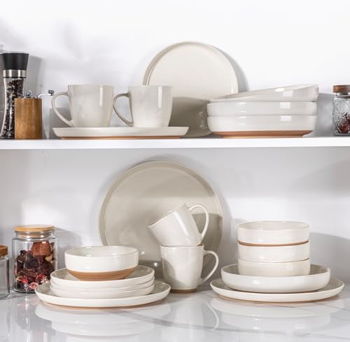 8.75'' Large Ceramic Pasta Bowls (4 Count)