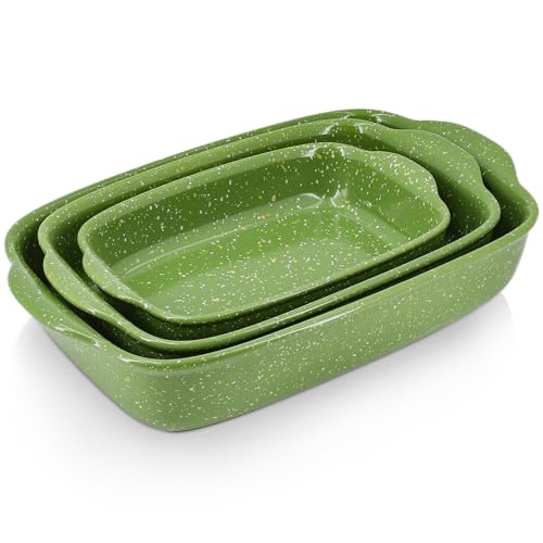 Ceramic Baking Dishes for Oven Set of 3