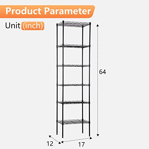 6 Tier Wire Shelf