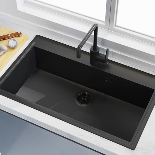 3-1/2 Inch Bronze Kitchen Sink Drain Assembly Kit - Oil Rubbed Bronze Stainless Steel with Strainer Basket/Drain Stopper