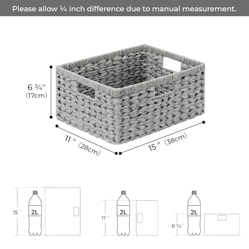 Wicker Storage Baskets for Shelves