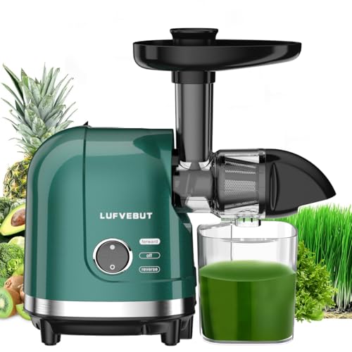 Cold Press Juicer Machine Slow Masticating Extractor for Celery Wheatgrass Spinach Ginger Cucumber Kale