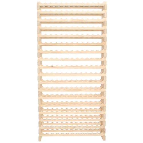 216 Bottle Wine Rack Natural Pine (216 Count)