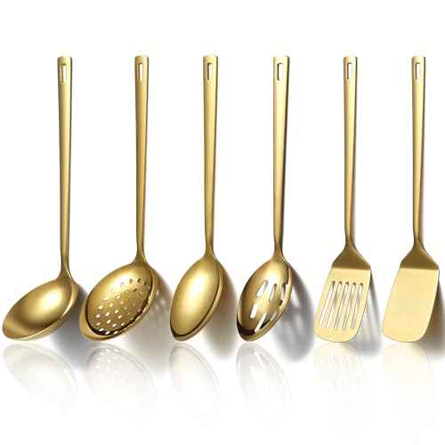 Gold Kitchen Utensils Set 6pcs (6 Count)