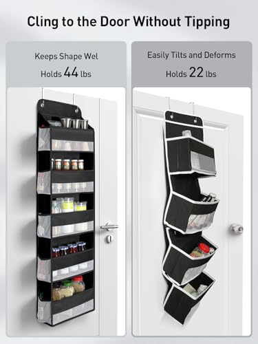 1 Pc Over the Door Organizer with 5 Bins 10 Side Pockets