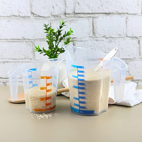 Measuring Cup Set 1 Cup and 1 Quart Plastic