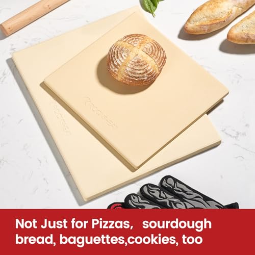 Pizza Stone Cordierite Pizza Pan for Oven Grill and BBQ