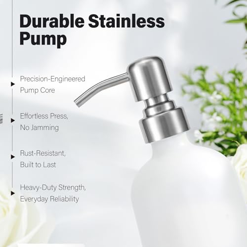 White Soap Dispenser for Kitchen Sink