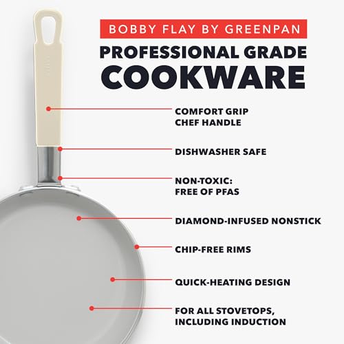 x Bobby Flay 12" Diamond Ceramic Nonstick Frying Pan