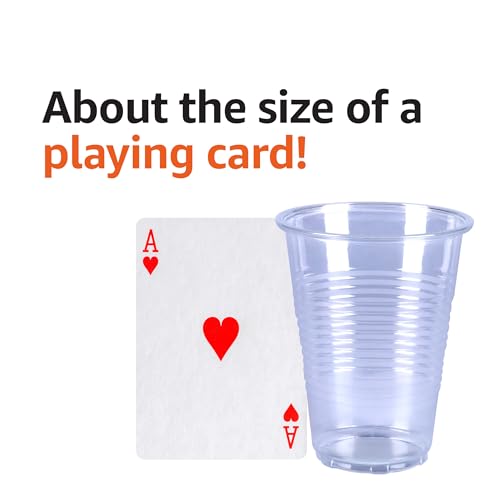 Small Disposable Clear Plastic Cups (100 Count)