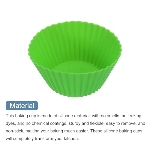 18Pcs Silicone Cupcake Liners