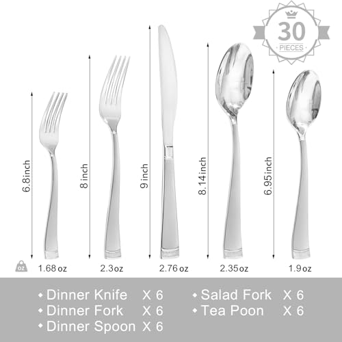 30 Piece Flatware Set (29.99 Count)