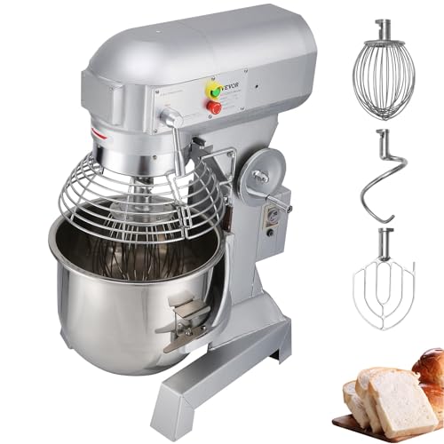 10Qt Commercial Food Mixer with Timing Function (2 Fl Oz)